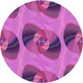 thumbnail image 1 of Ahgly Company Machine Washable Indoor Round Transitional Medium Violet Red Pink Area Rugs, 3' Round, 1 of 7