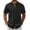 Black, variant on COOFANDY Men's Linen Beach Casual Shirts Button Down Short Sleeve Shirt Summer Wedding Shirt Slim Fit Shirts