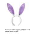 thumbnail image 2 of Pascua Lindas Orejas de Conejito Cosplay Diademas Headwear para Mujeres Niñas (+) Blanco Púrpura, 2 of 8