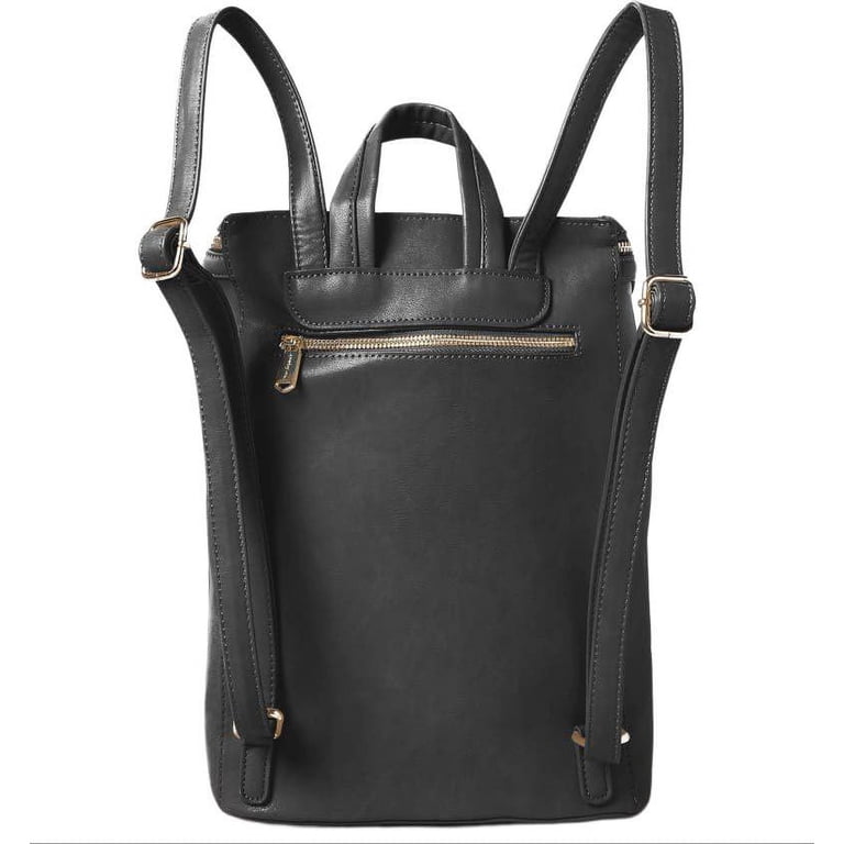 urban originals faux leather black backpack Urban Originals Focus Faux Leather Backpack - Macy main image 3