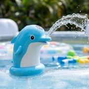 Dolphin Rechargeable Water PumpToy, Outdoor Pool Spray Activity Equipment, Portable Electric Water Play Accessory for Summer Fun
