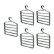 thumbnail image 1 of 5 Piezas Perchas para Pantalones Ahorro de Espacio, Percha para Guardarropa, Organizador de Armario Antideslizante de Múltiples Capas para Cinturones , Verde claro Macarena percha para pantalones, 1 of 8