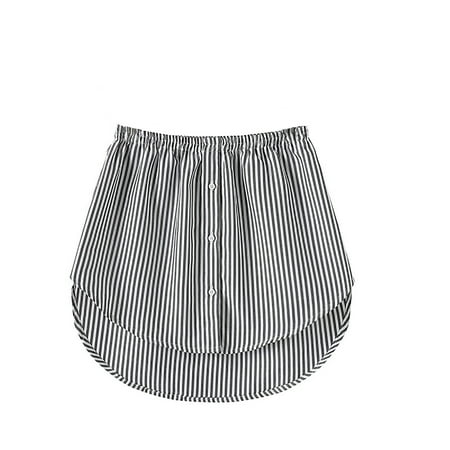Ganfancp Women s Layered Tiered Sheer Shirt Extender Extender Half Slip Plus Size Skirt Red and White Polka Dot Skirt Ladies Layered Sheer Shirt Maxi Skirt Black XL2323