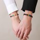 thumbnail image 3 of 1 par de pulseras ajustables de nailon para amantes, pulseras tejidas con arcoíris., 3 of 7