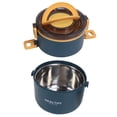 thumbnail image 4 of Delaman Boîte à Lunch,boîte à Lunch Thermique 2200ml Conception de Compartiment détachable à Trois Couches Boîte à bento isolée en Acier Inoxydable 304 Portable(Bleu), 4 of 14