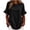 *Black, variant on VBVC Women's Cotton Blend Ruffle Trim Blouse, Ladies' Lightweight Short Sleeve Top, Casual Crew Neck Shirt For Women,Black,S-2XL
