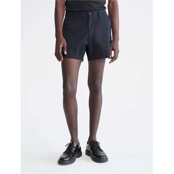 $59.50 Calvin klein Men's 5-Inch Chino Shorts Black Size XL
