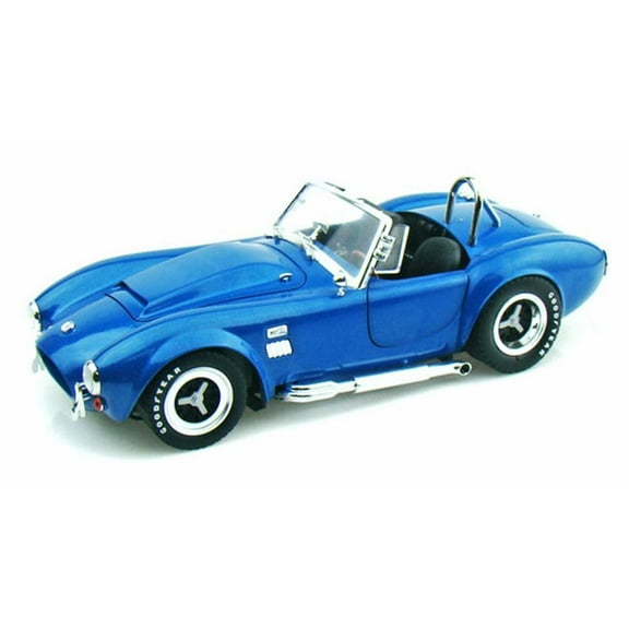 1966 Shelby Cobra Super Snake Convertible, Blue - Shelby  SC125 - 1/18 Scale Diecast Model Toy Car