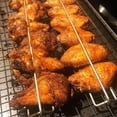 thumbnail image 4 of 2 rieles de ala de pollo, rieles de ala de sujeción para asar alitas de pollo, tenedor para barbacoa de ala de pollo, rieles de ala para alitas de pollo, 4 of 5