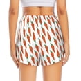 thumbnail image 4 of Goofa Carrot Printed Women 2 in 1 Running Shorts,Quick Dry Athletic Workout Shorts,High Waisted Athletic Shorts with Liner Pockets-Small, 4 of 9