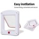 thumbnail image 4 of Cat Flap for Cats Dogs Small Cat Flap Door Microchip 4 Way Lockable Easy to Install.., 4 of 5