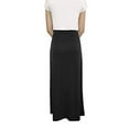 thumbnail image 3 of OrlyCollection Women's Basic Elastic Waist Band A-Line Long Maxi Skirt (Black,3X), 3 of 4