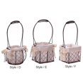 thumbnail image 4 of Wire Baskets for Storage Removable Fabric Liner Wire Storage Basket with Decorative Fabric Lining, 4 of 12