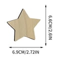 thumbnail image 5 of Celestial Wooden Wall Decor Set, Natural Unfinished Wood Moon and Star Cutouts with Smooth Edges, Paintable Wall Pieces for Bedroom, Reading Corner, Photo Backdrop and Party Display, Style C, 1 Set, 5 of 5