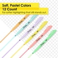 thumbnail image 3 of Sharpie Pocket Highlighters, Mild Pastel Colors, Assorted, Chisel Tip, 12 Count, 3 of 8