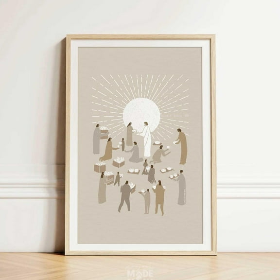 Christian Art Matthew 25:40, Bible Sketch Artwork, Modern Bible Verse Wall Art Christian Gift Christ Print Minimalist Wall Art, Modern Wall Decor, 8x12 UNFRAMED