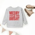 thumbnail image 4 of Merry & Bright Distressed - Youth Graphic Sweatshirt, 4 of 7