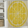 thumbnail image 6 of BCIIG Lemon Slice Bathroom Decor Set with Hooks, Colorful Luxurious Graphic Print Polyester Fabric Shower Curtain Set, Waterproof Shower Curtain with Hooks 60x72, 6 of 7