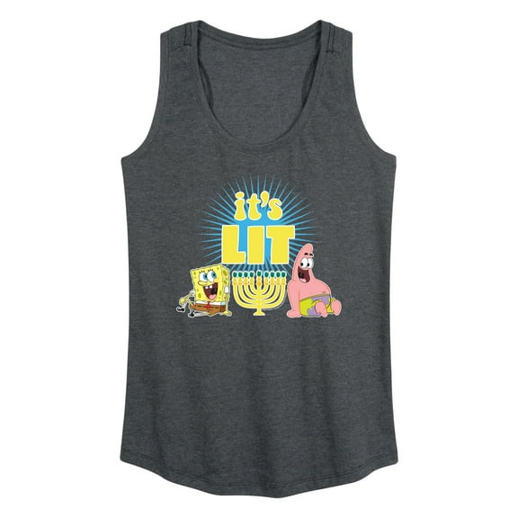 SpongeBob SquarePants - It's Lit Hanukkah - Women's Racerback Tank Top