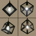 thumbnail image 4 of Style Nordique Cube Géométrique Lampe de Plafond en Fer pour Ampoule E27, 4 of 7