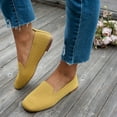 thumbnail image 2 of Miluxas Women's Fashion Casual Breathable Color Matching Shallow Mouth Shoes Lazy Work Shoes Yellow 6.5(38), 2 of 5
