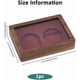 thumbnail image 2 of Estuche de exhibición para monedas de desafío, de madera con dos ranuras, rectangular, rojo, con ventana acrílica., 2 of 9