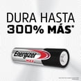 thumbnail image 4 of Pila Energizer Max AA Alcalina Tira 12 Unidades Plateado, 4 of 7