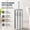 Chrome, variant on Toilet Plunger with Holder for Bathroom and Bathtubs, Multi-Drain Compatible, Quick Dry, Durable Black Design