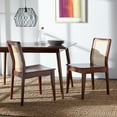 thumbnail image 2 of SAFAVIEH Benicio Rattan Dining Chair, Dark Brown/Natural, Set of 2, 2 of 7