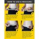 thumbnail image 4 of Paquete de 2 cintas métricas para el cuerpo de 60 pulgadas (150 cm), pasador de bloqueo y botón de retracción, diseño ergonómico y portátil, 4 of 5