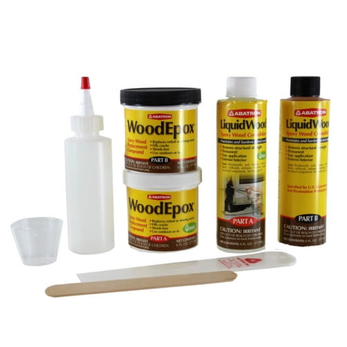 Abatron 24 Oz LiquidWood WoodEpox Epoxy Resin Glue Compound Wood