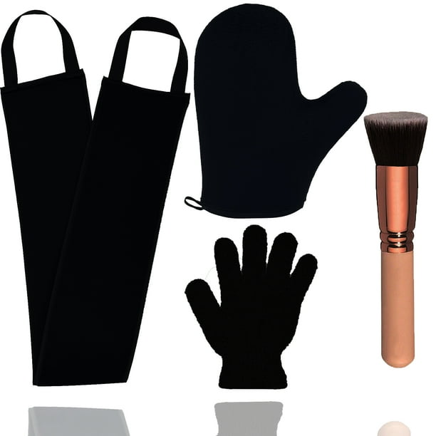 4 Pack Self Tanning Mitt Applicator Kit, with Self Tan Back Applicator, Self Tanning Glove