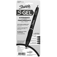 thumbnail image 2 of Sharpie S-Gel, Gel Pens, Ultra Fine Point (0.38mm), Black, 4 Count, 2 of 5