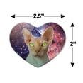 thumbnail image 3 of Sphynx Space Cat Heart Acrylic Fridge Refrigerator Magnet, 3 of 4