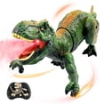 thumbnail image 1 of TALGIC Dinosaurio de control remoto para niños de 4 a 7 años, juguetes de dinosaurio robot para niños de 5 a 7 años, dinosaurio rc con patas realistas y chorro de spray, juguetes de dinosaurio remoto, 1 of 5