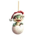 thumbnail image 3 of Unique And Beautiful Decorated Acrylic Pendant With Beautiful Pattern And Ribbon Diameter Suitable For Decorating Indoor And Outdoor Holiday Party Decorations Beads Clear Cute Car Decorations Penguin, 3 of 3