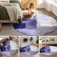 thumbnail image 5 of Round Rugs 5Ft, Purple Gray Round Area Rug Washable Indoor Throw Carpet, Modern Oil Painted Art Abstract Geometric Soft Non Slip Circle Rug for Cabinet Bathroom Home Decor Aesthetic, 5 of 8