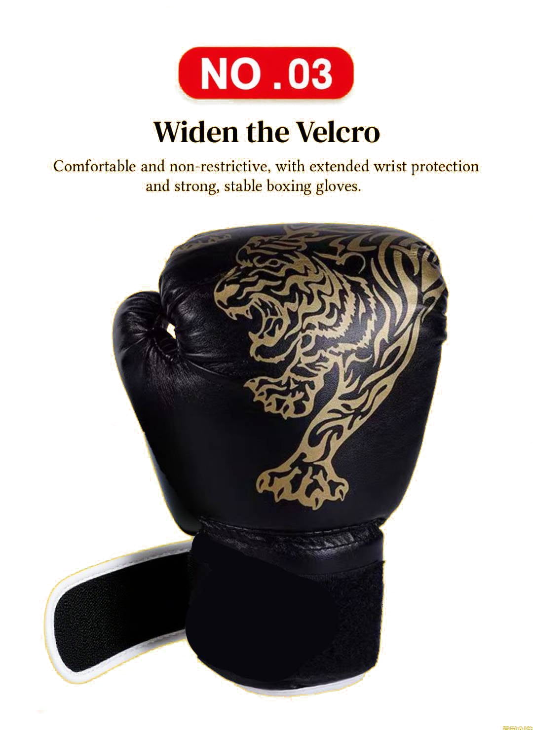 Children boxing gloves- Boxing Gloves with Tiger Pattern: Breathable, Protective & Comfortable for Training