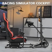 Marada Racing Simulator Cockpit with Monitor Stand, Gaming Chair for G923 G920 T500 Fanatec T3PA/Tgt