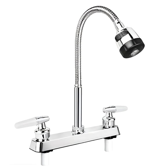 LAMIRO RV Kitchen Faucets Dual Port Faucet Kitchen Splashproof Faucet Replacement Sink Faucets Kitchen Accessories