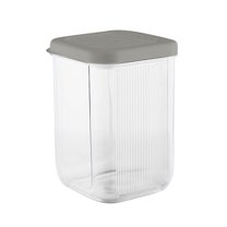 Airtight Food Storage Container - 700ML Large Kitchen Storage Tank for Cereals, Dry Fruits, Tea - Transparent Plastic Sealed Box with Wide Mouth