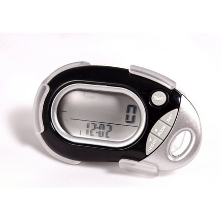 Pedusa PE-771 Tri-Axis Multi-Function Pocket Pedometer and Clip - (Best Clip On Pedometer)