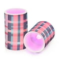 thumbnail image 7 of Yayeee Flameless Candles with Remote Flickering Battery Operated Multi Color Changing, Red Teal Stripes, 7 of 7