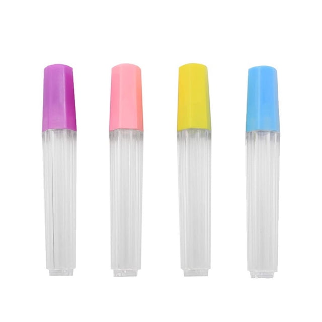 Toystoory Contenedor de agujas de 4 piezas, tubos de aguja de tejer, estuche transparente, botella para bordado, costura de fieltro Almacenamiento y organización del hogar