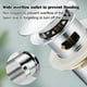 thumbnail image 4 of Desagüe universal con rebosadero para lavabos y muebles de baño Grifo de desagüe automático Grifo Click Clack Grifo de desagüe de cobre cromado, tapón para lavabo, plata, una pieza, 4 of 5