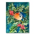 thumbnail image 3 of Designart Bullfinch Birds On Christmas Tree Traditional Canvas Wall Art, 3 of 4