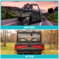 thumbnail image 2 of Kojem Clear Rear Windshield for 2013 2014 2015 2016 2017 2018 2019 2020 2021 Polaris Ranger XP 900 1000 CREW XP 570, 2 of 10