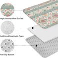 thumbnail image 5 of Orange and Purple Diamond Shaped Geometric Boho Pattern Bathroom Rugs Sets 3 Piece,Toilet Cover Set,Absorbent Non Slip Bathroom Mats Sets with U-Shaped Contour Rug Toilet Rug Set, 5 of 5