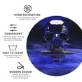 thumbnail image 4 of Pofeuu Steel Skull Print Leather Coasters Set of 6, Round Cups Mugs Mat Pad for Home Kitchen Heat Resistant Drink Coasters,Round Shape, 4 of 7