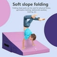thumbnail image 2 of YRLLENSDAN 34"x24" Gymnastics Mat Tumbling Mat Incline Mat Folding Gymnastic Tumbling Mat Indoor/Outdoor Exercise Mat Home Gym Yoga Mat with Handle,Pink, 2 of 8